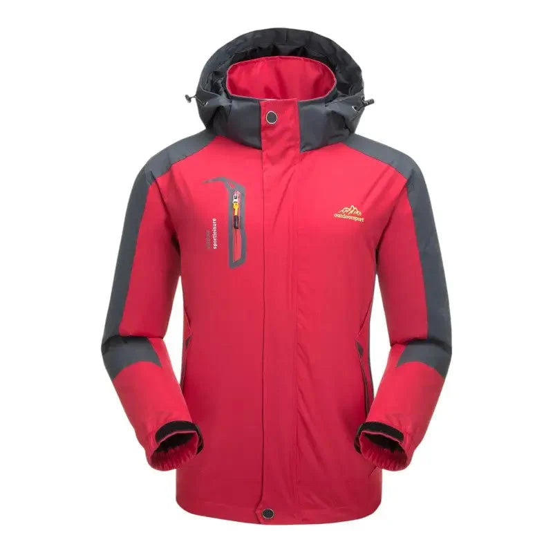 Regenjas voor heren met afneembare capuchon