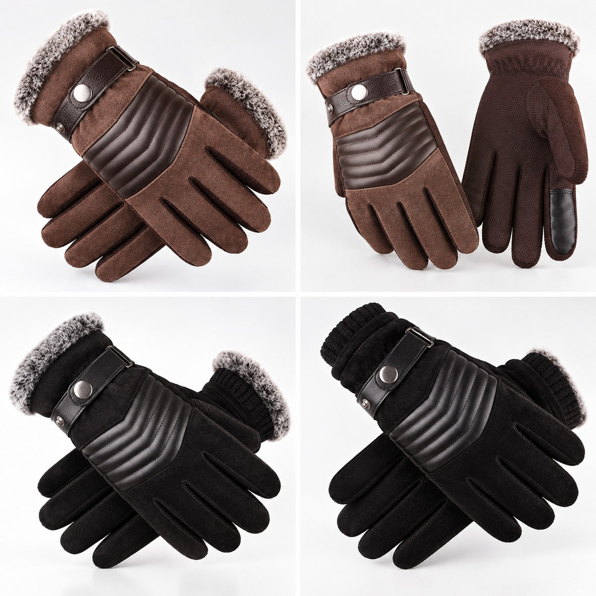 Handschoenen Heren - Gevoerde Winterhandschoenen - Touchscreen Vingertoppen – 10