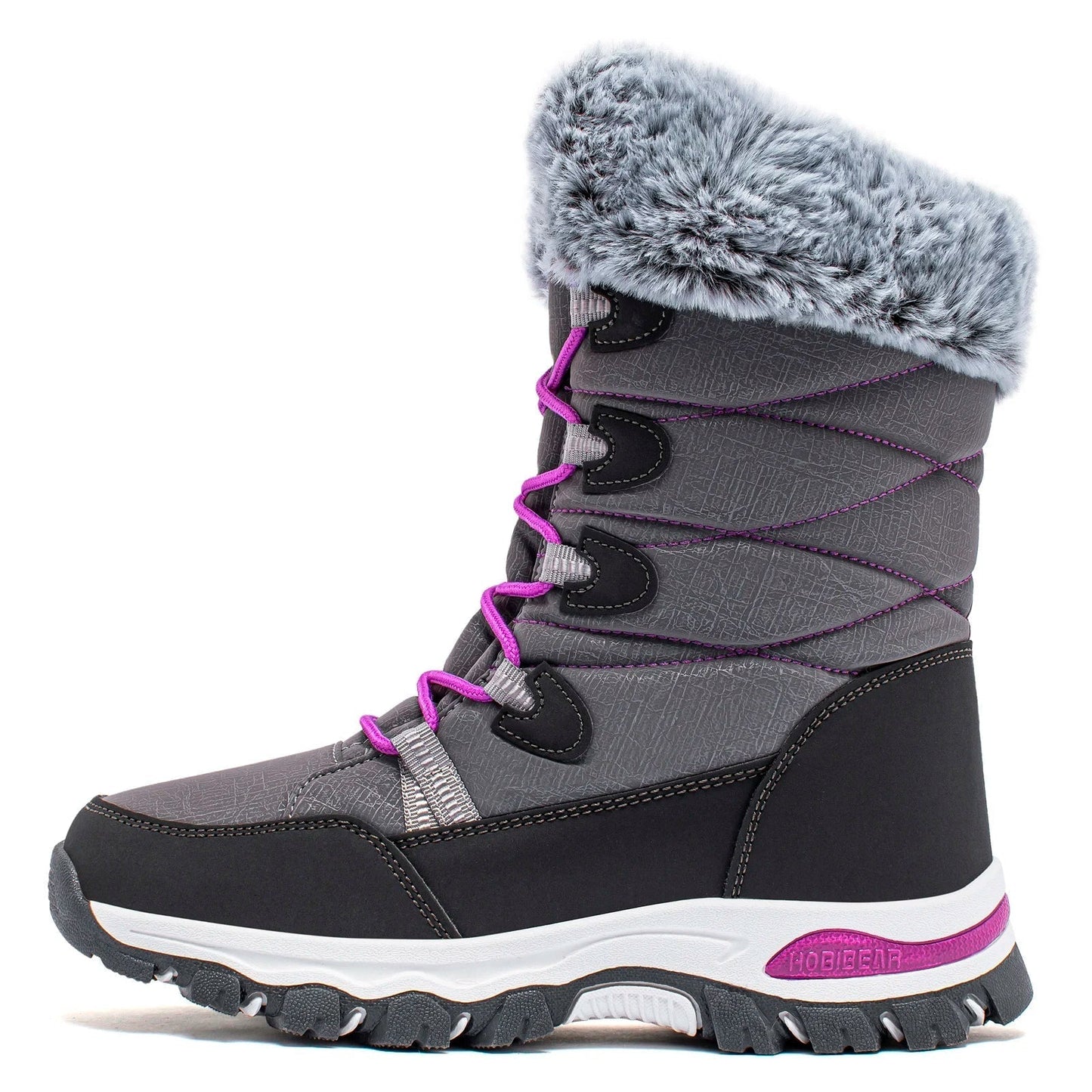 Snowboots Dames Enkelhoog - Waterdicht & Gevoerd - Met Veters