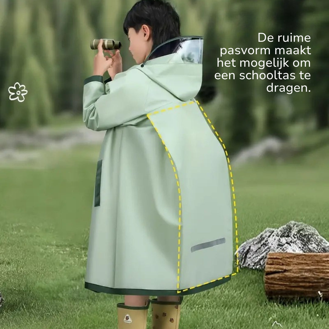 Kinder Regenjas – Waterdicht – Met Capuchon – Outdoor Jas
