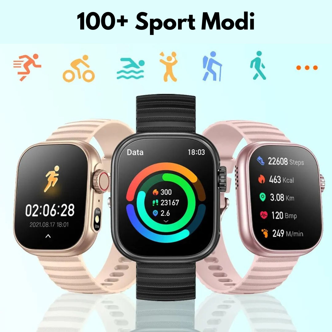 Sport Smartwatch - 100+ Functies - OutdoorHavenNL