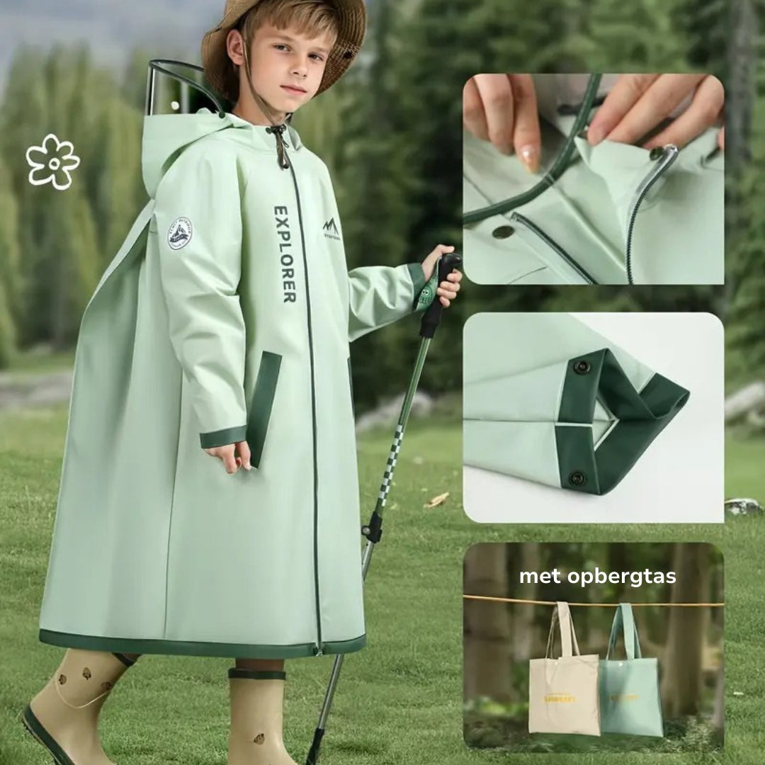 Kinder Regenjas – Waterdicht – Met Capuchon – Outdoor Jas