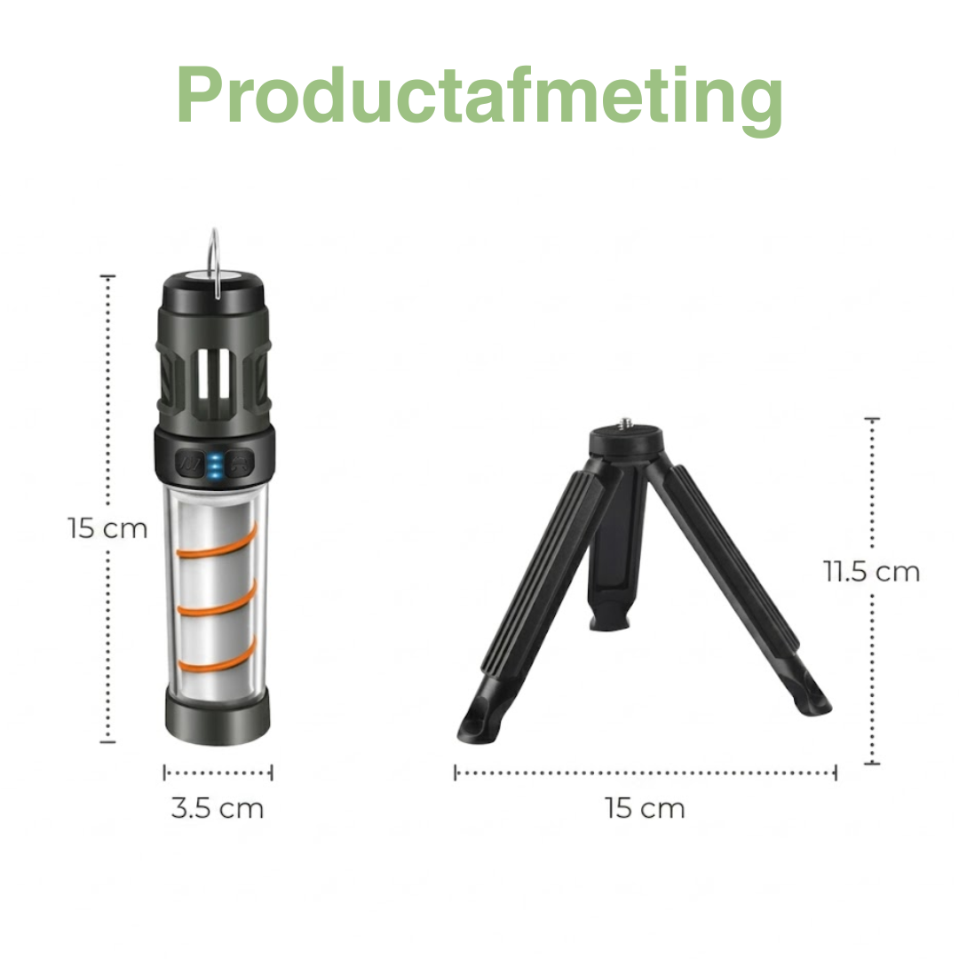 Kampeerlamp LED Muggenwering - 5 Lichtmodi - USB Oplaadbaar Statief