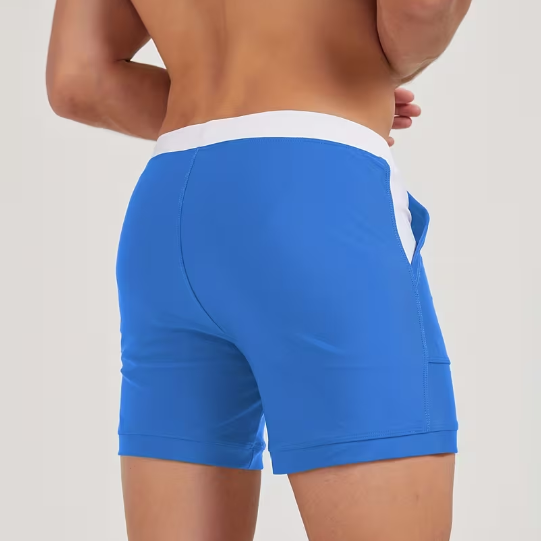 Heren Zwemshort - Sneldrogende Zwembroek - Contrasterende Band