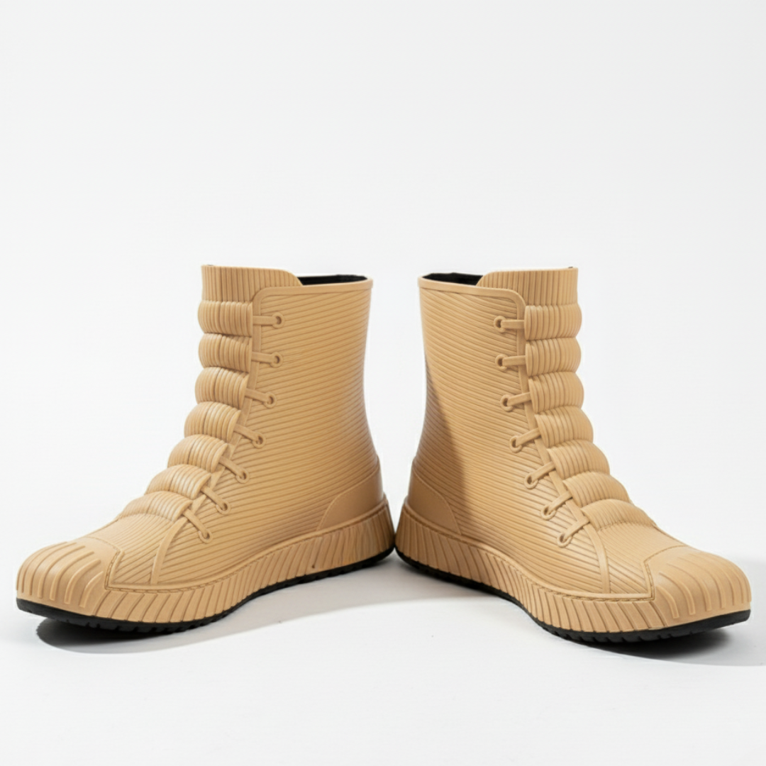 Korte regenlaarzen unisex in sneaker-look, waterdicht