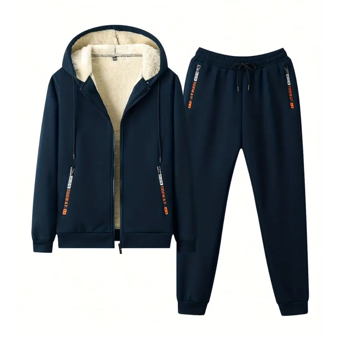 Heren Trainingspak – Fleece Gevoerd – Warm & Comfortabel
