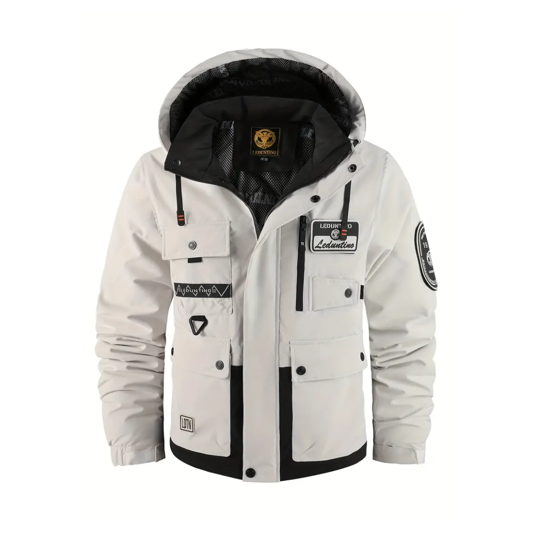 Heren Gewatteerd Outdoor Jack – Afneembare Capuchon – Herfst & Winter