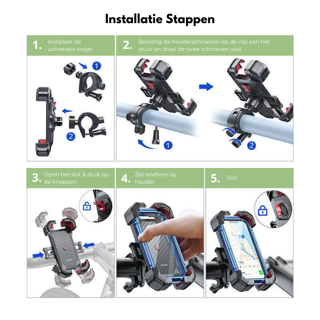 Stevige Telefoonhouder - Fiets - OutdoorHavenNL