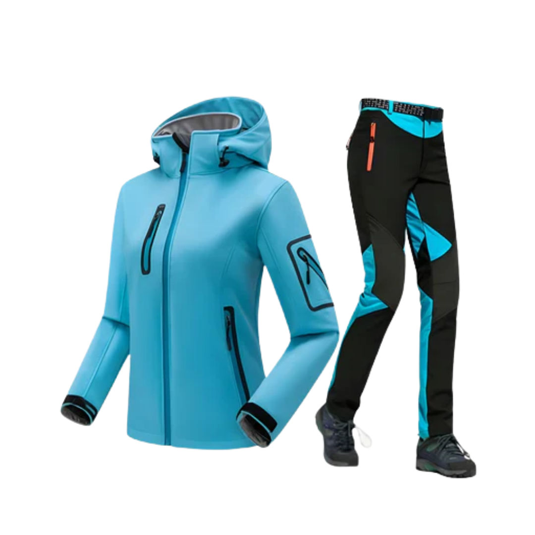 Dames Outdoor Set – Warm & Winddicht – Softshell Jas & Broek