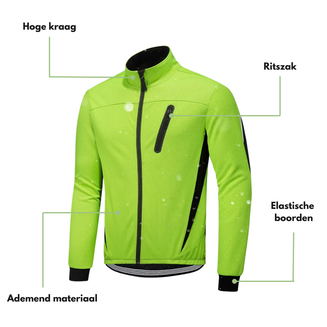 Heren Herfst/Winter Fietsjack – Winddicht & Ademend