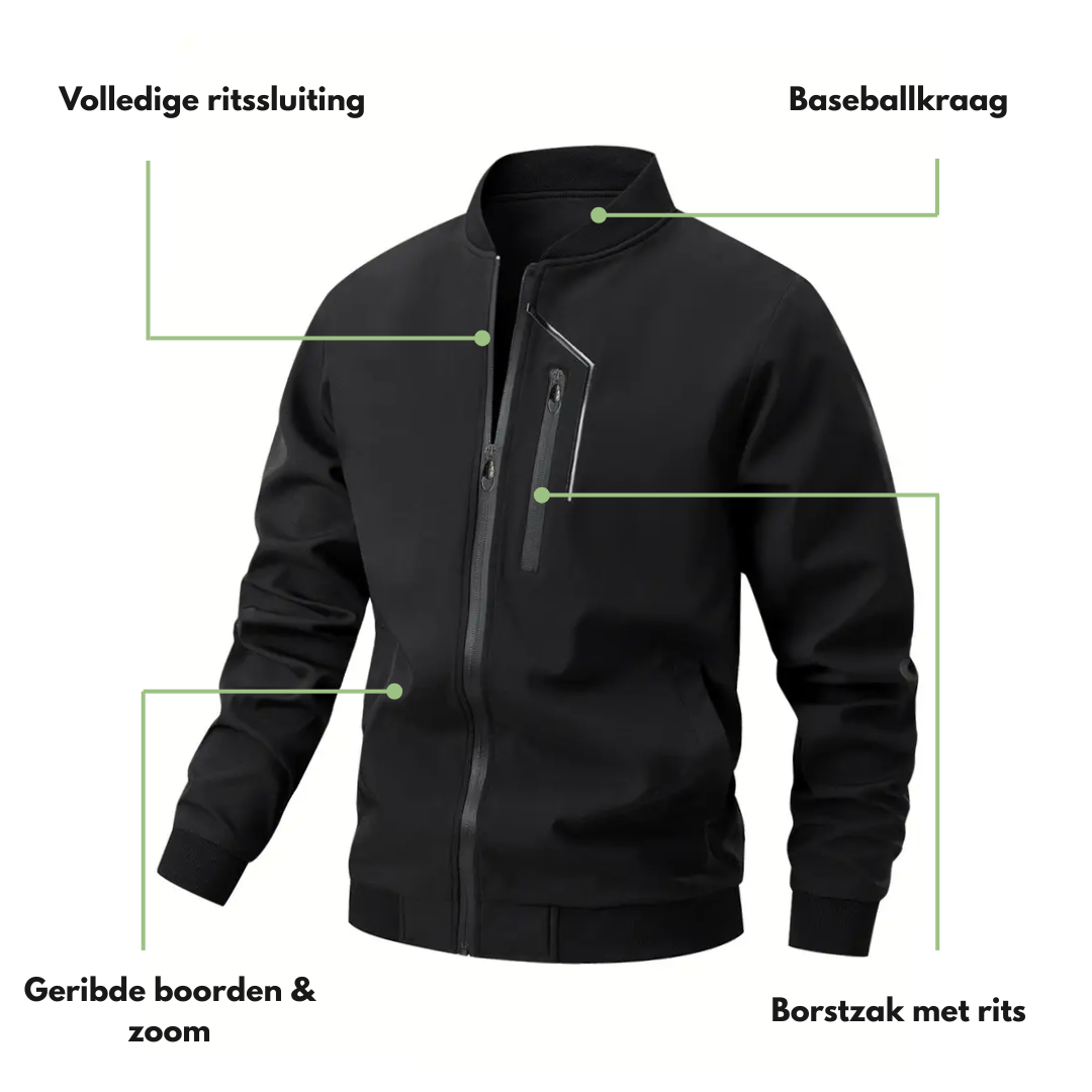 Lichtgewicht Heren Outdoor Bomberjack – Winddicht - Herfst