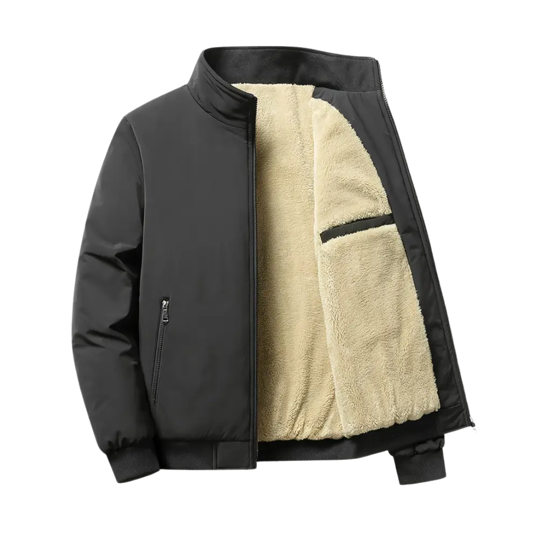 Heren Fleecejack – Opstaande Kraag – Warm & Comfortabel