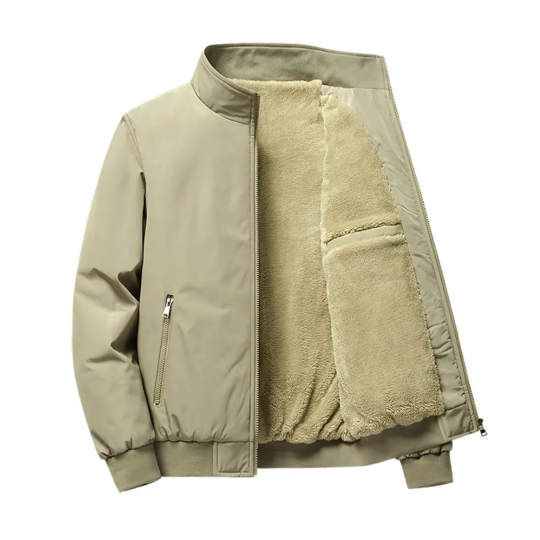 Heren Fleecejack – Opstaande Kraag – Warm & Comfortabel