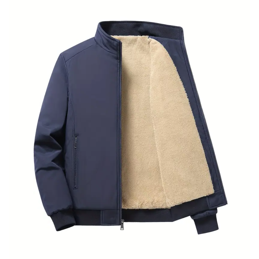 Heren Fleecejack – Opstaande Kraag – Warm & Comfortabel