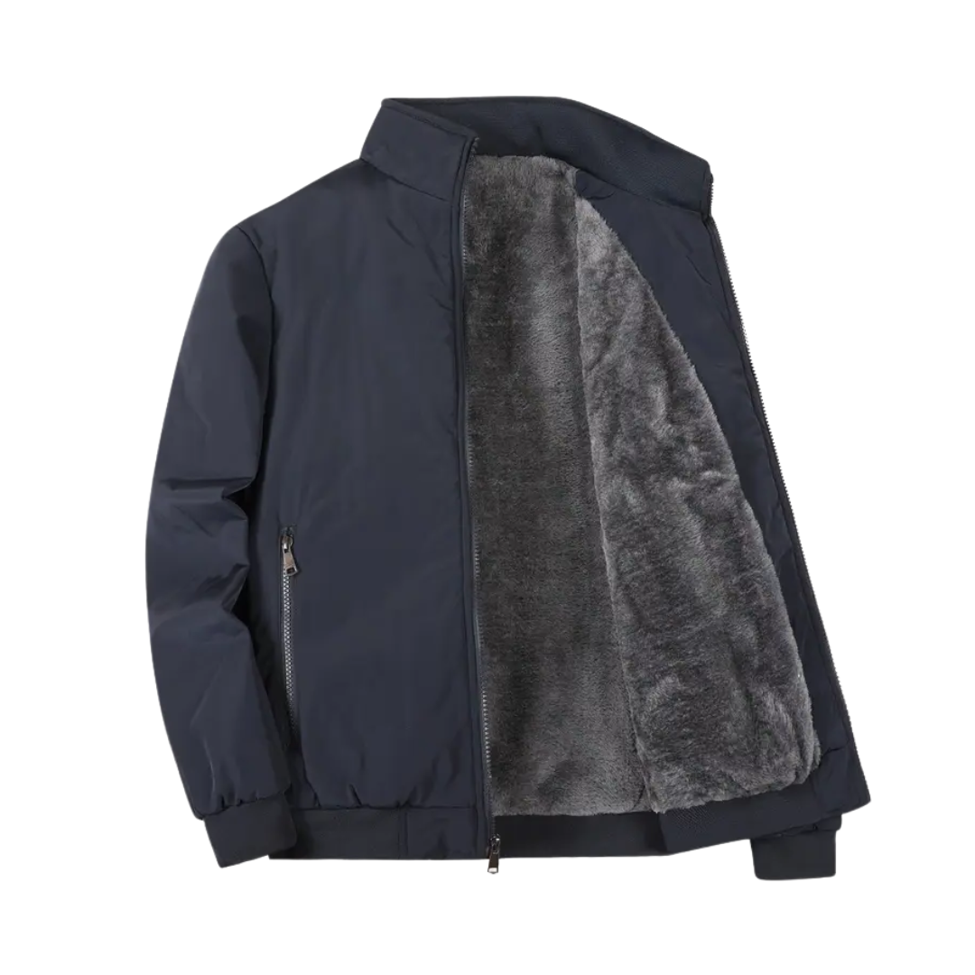 Heren Fleecejack – Opstaande Kraag – Warm & Comfortabel