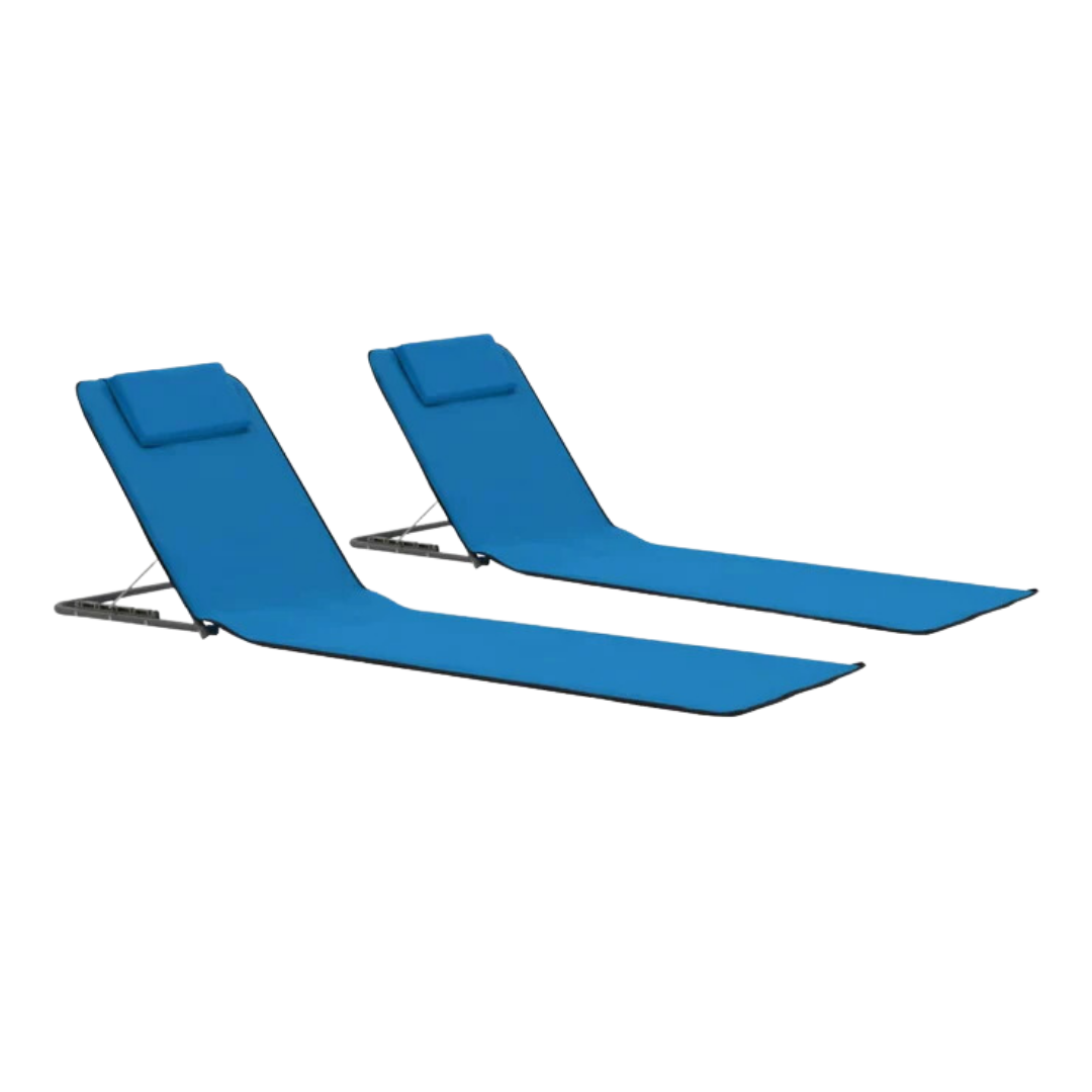 Strandmat met Leuning - Opvouwbaar - OutdoorHavenNL