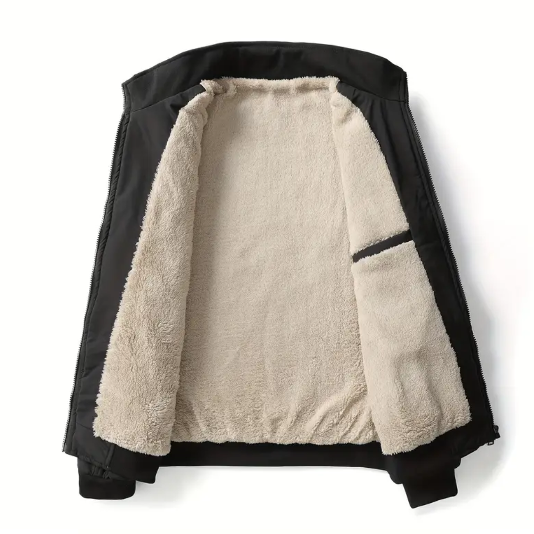 Heren Fleecejack – Opstaande Kraag – Warm & Comfortabel