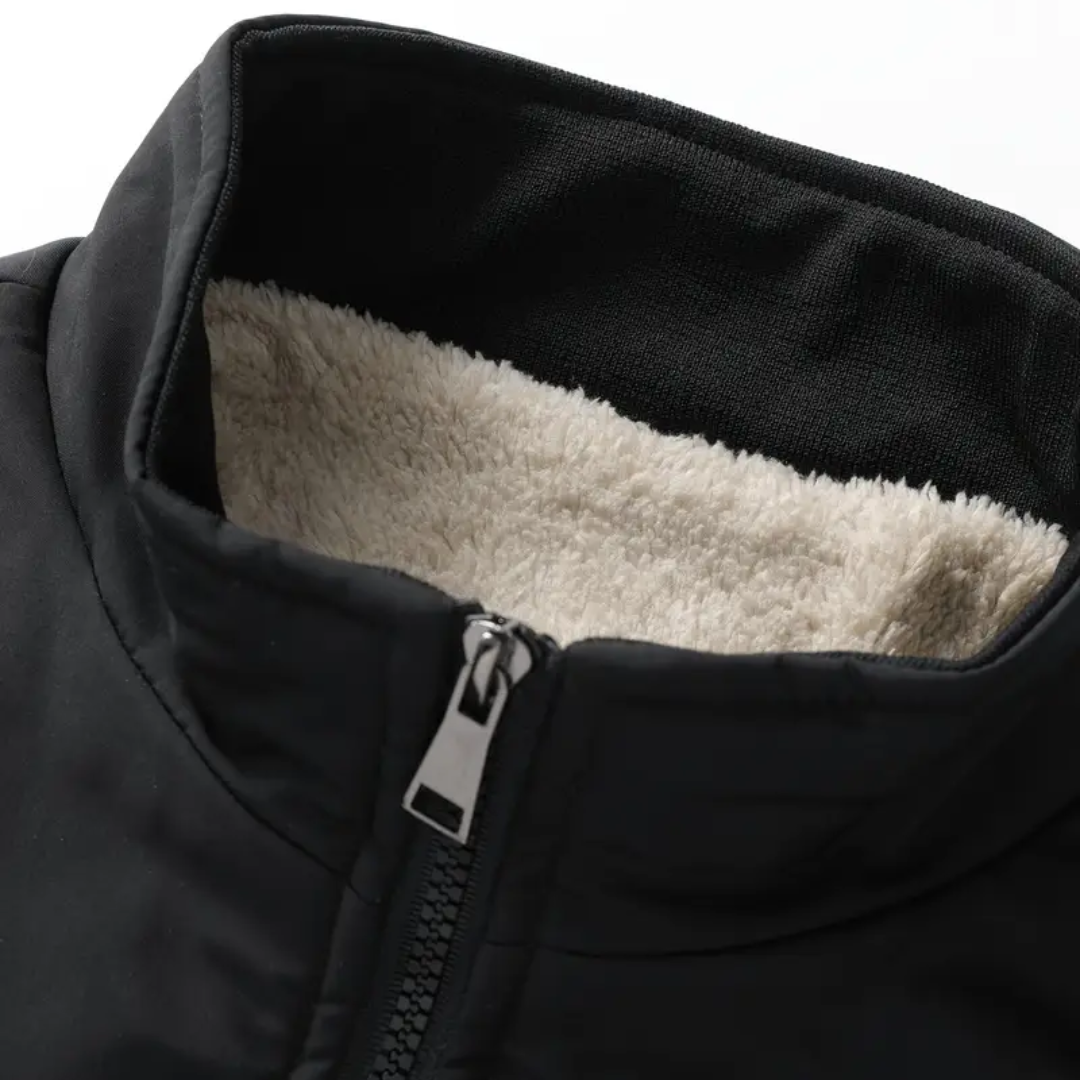 Heren Fleecejack – Opstaande Kraag – Warm & Comfortabel