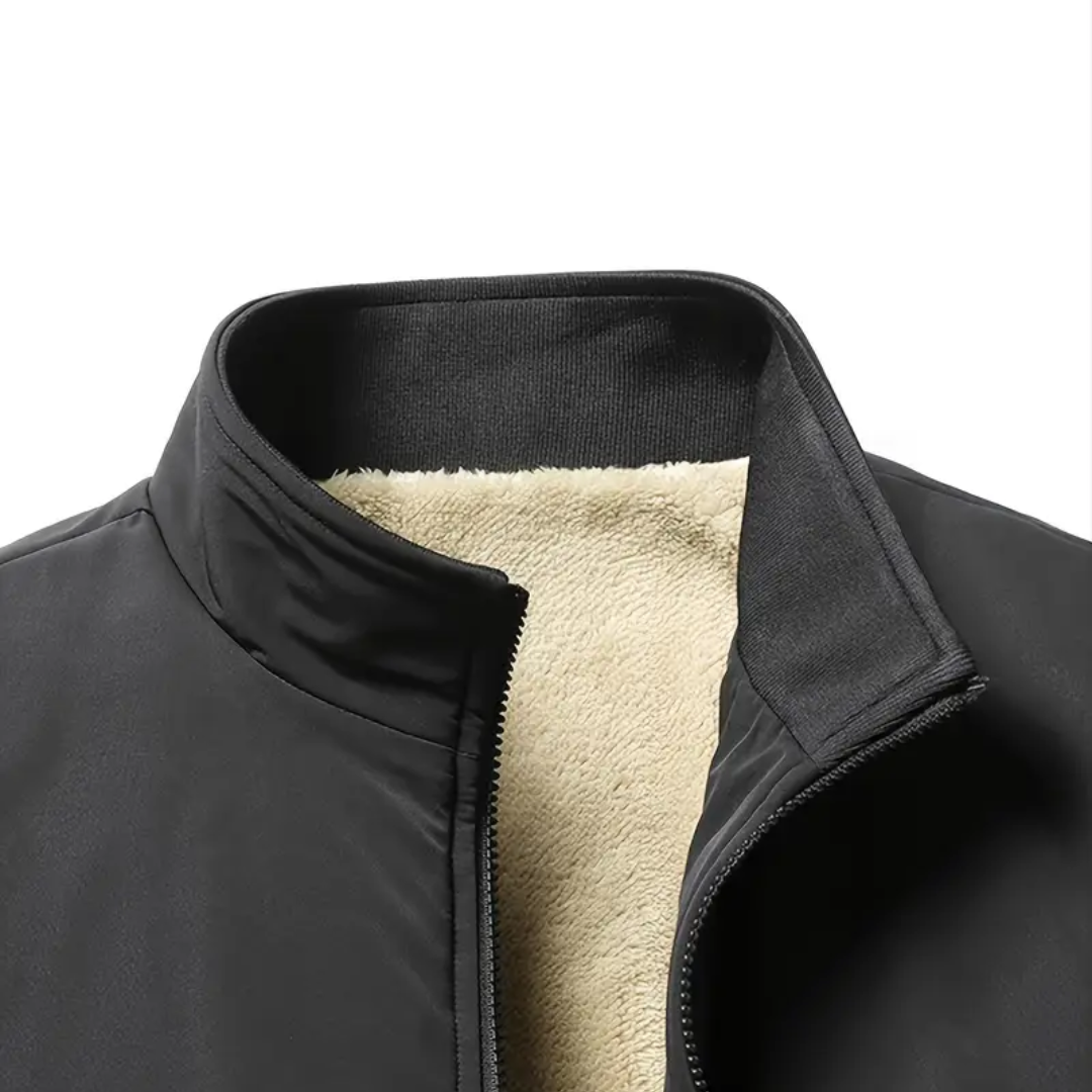 Heren Fleecejack – Opstaande Kraag – Warm & Comfortabel