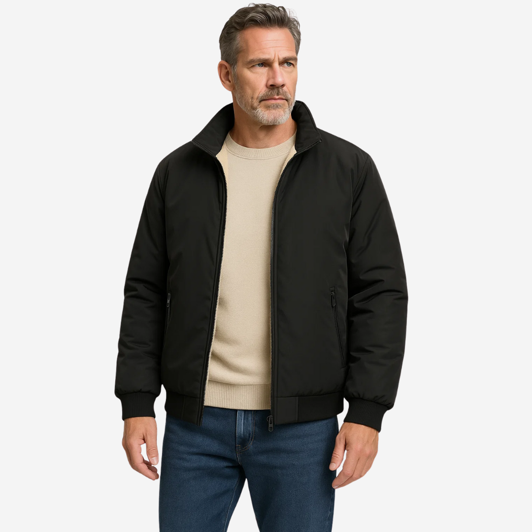 Heren Fleecejack – Opstaande Kraag – Warm & Comfortabel