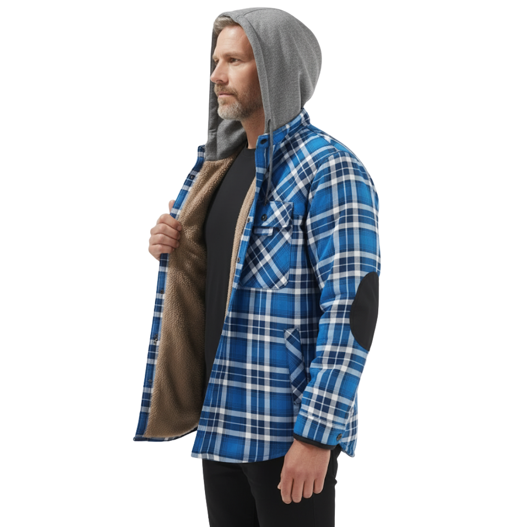 Heren Winterjack – Geruit – met Capuchon