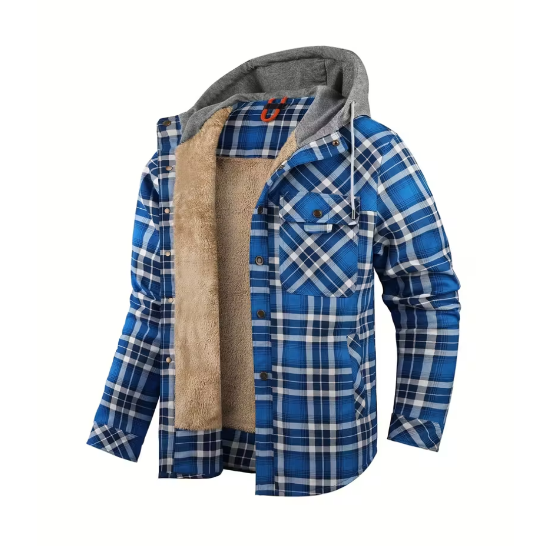 Heren Winterjack – Geruit – met Capuchon