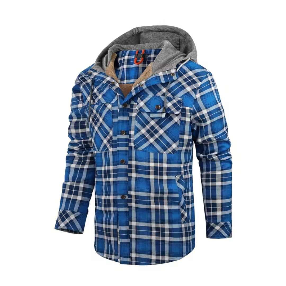 Heren Winterjack – Geruit – met Capuchon
