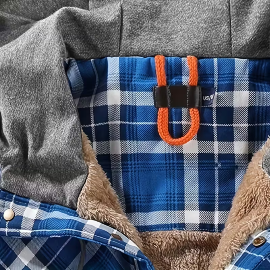 Heren Winterjack – Geruit – met Capuchon