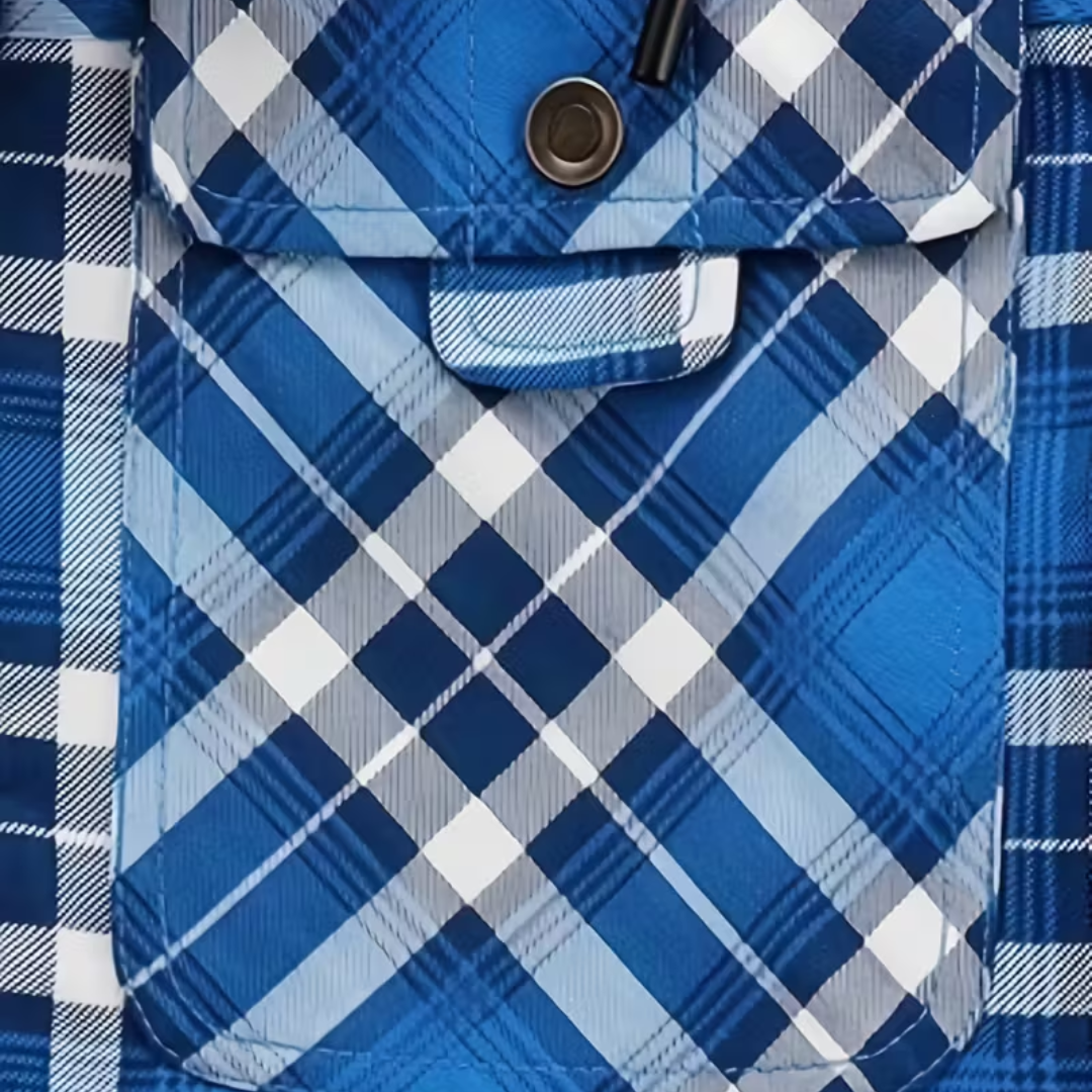 Heren Winterjack – Geruit – met Capuchon