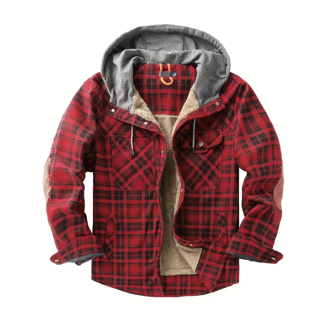 Heren Winterjack – Geruit – met Capuchon