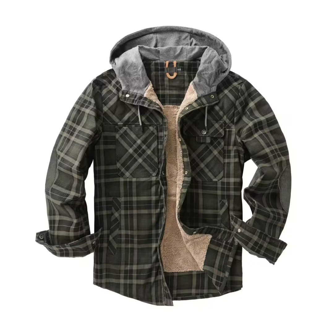 Heren Winterjack – Geruit – met Capuchon
