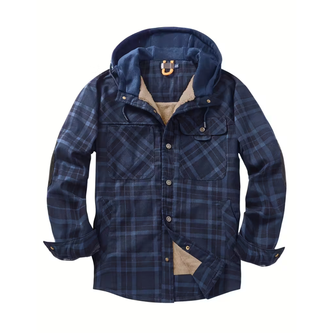 Heren Winterjack – Geruit – met Capuchon