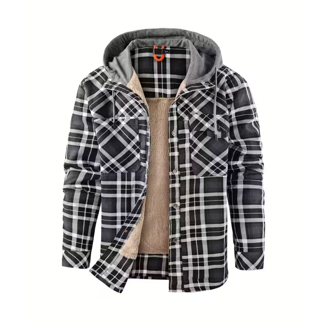 Heren Winterjack – Geruit – met Capuchon