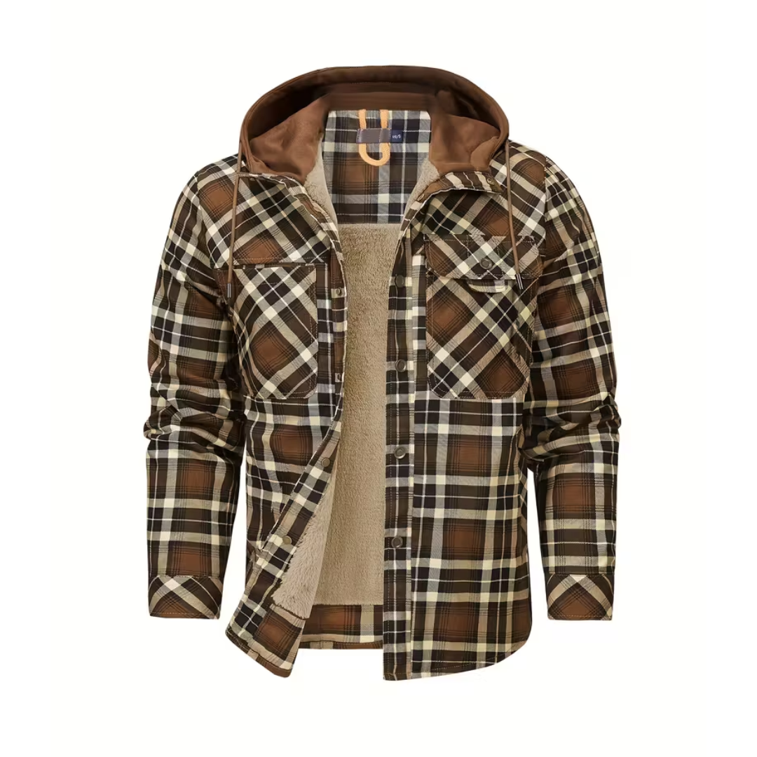 Heren Winterjack – Geruit – met Capuchon