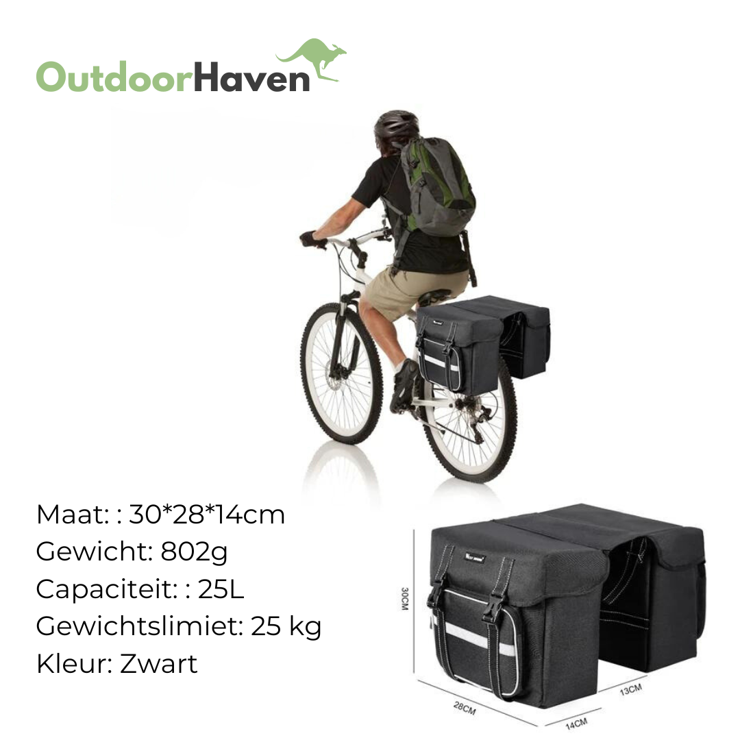 Waterdichte Fietstas - 25L - OutdoorHavenNL