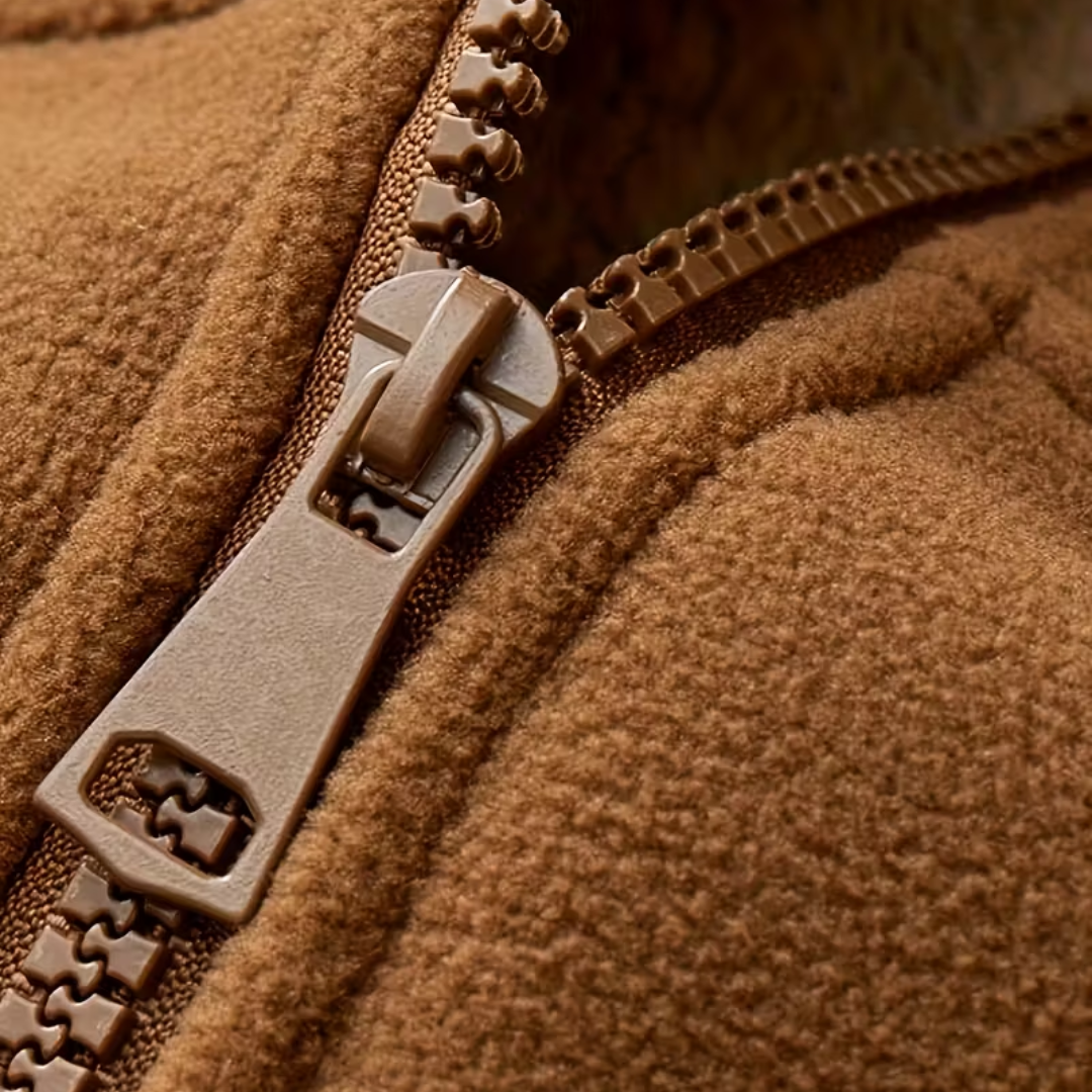 Heren Winterjas – Fleece - Volledige Rits met Capuchon