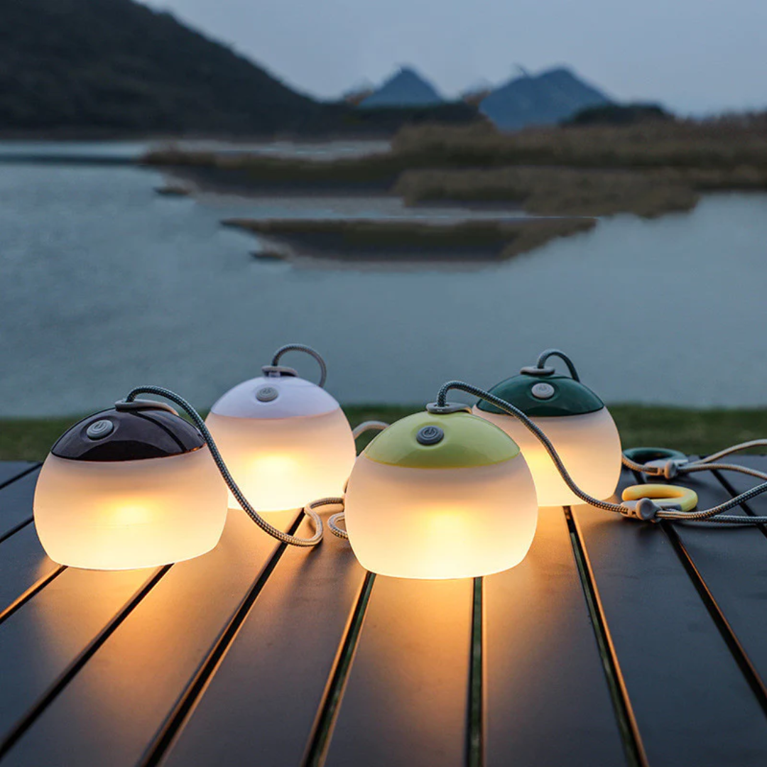 Campinglamp Vintage - USB - OutdoorHavenNL