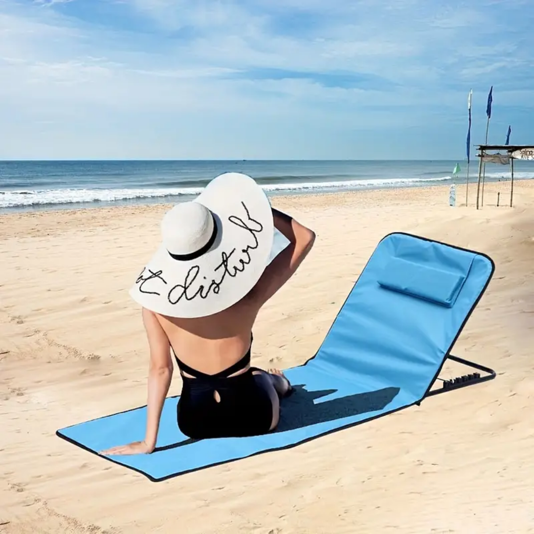 Strandmat met Leuning - Opvouwbaar - OutdoorHavenNL