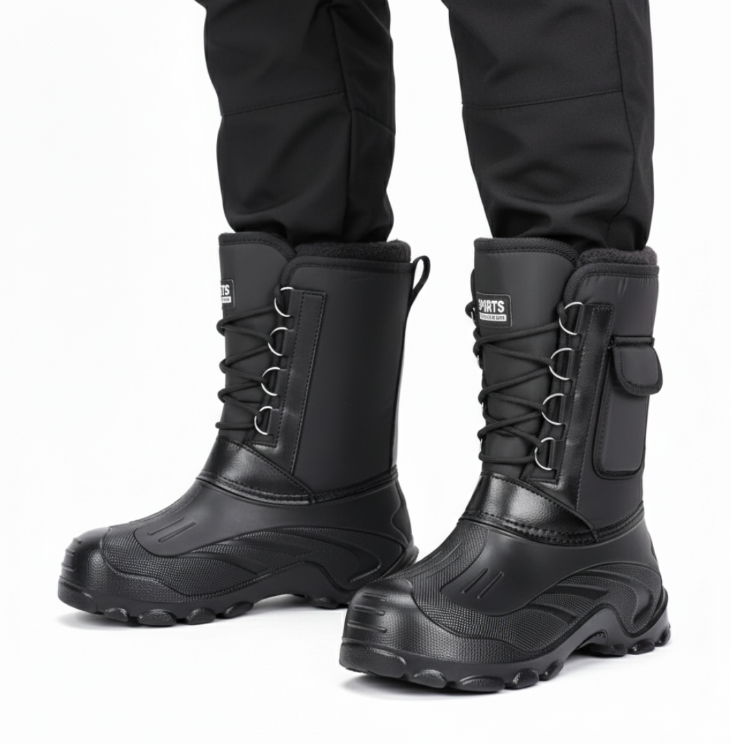 Heren Winterlaarzen – Lichtgewicht – Antislip & Warm Gevoerd