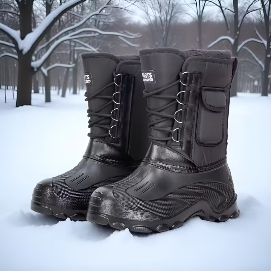 Heren Winterlaarzen – Lichtgewicht – Antislip & Warm Gevoerd