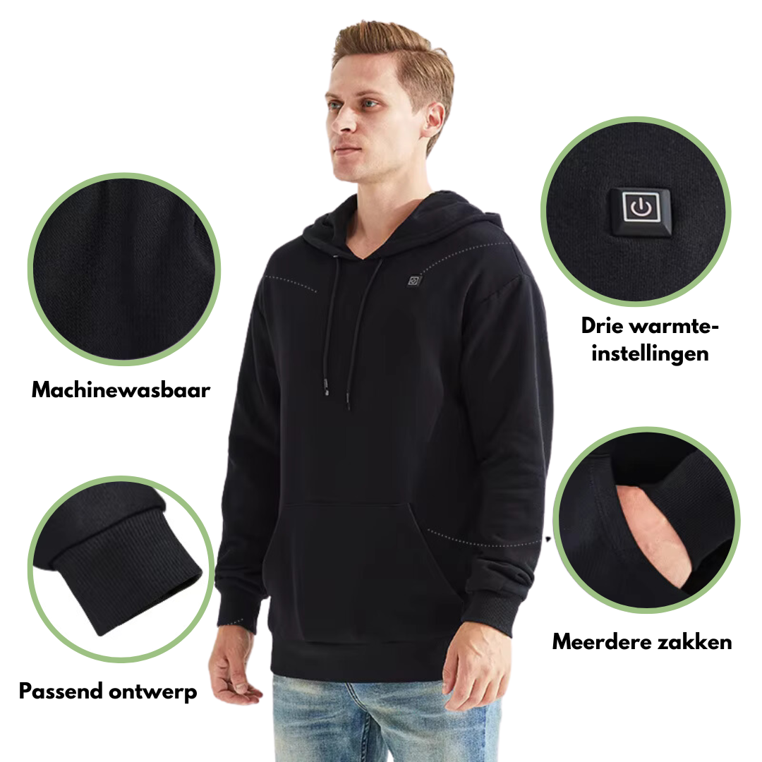 Verwarmde Hoodie - USB - Winter - OutdoorHavenNL