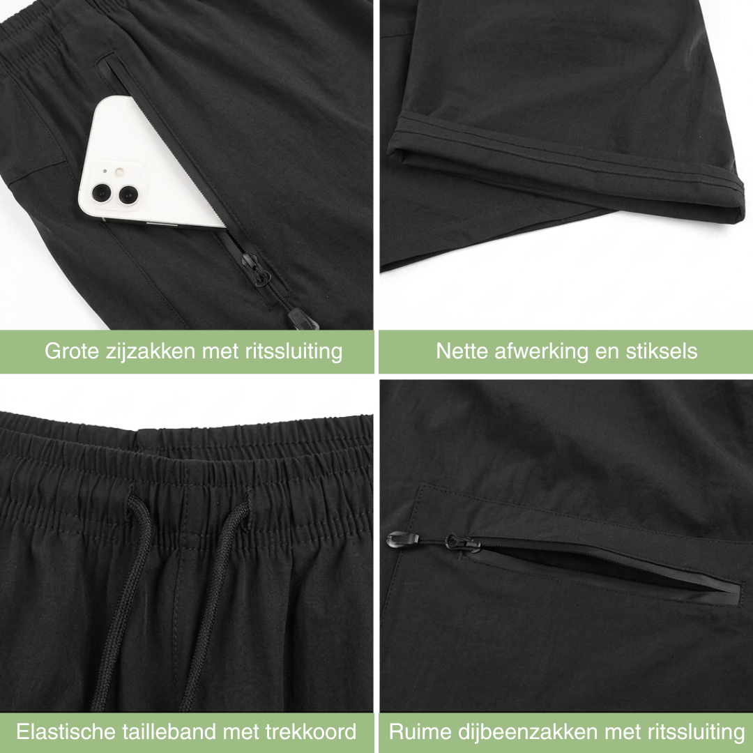 Dames Wandelshort - Waterafstotend - Sneldrogend Ritszakken
