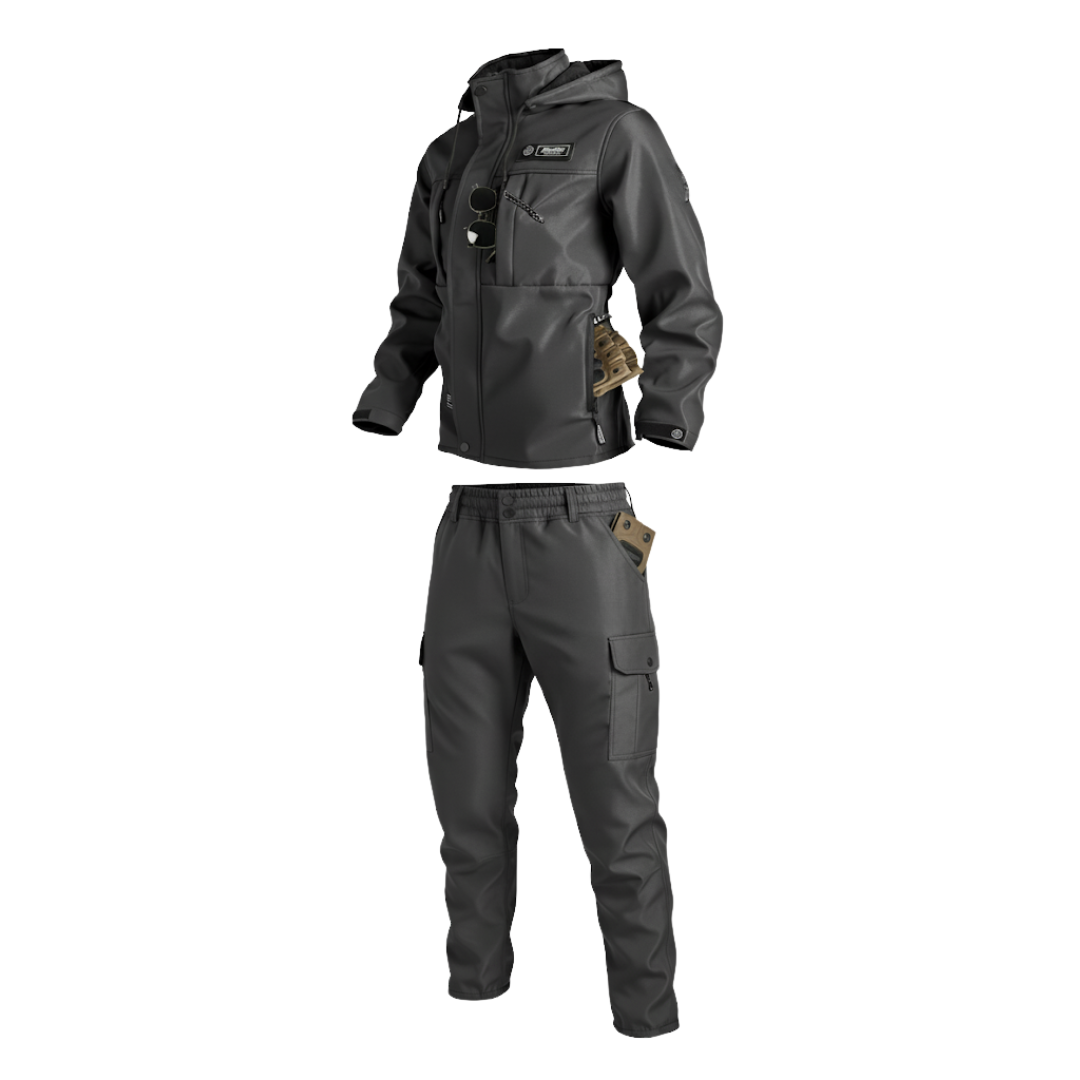 Heren Tactisch Set – Jas & Broek – Fleece Gevoerd & Winddicht