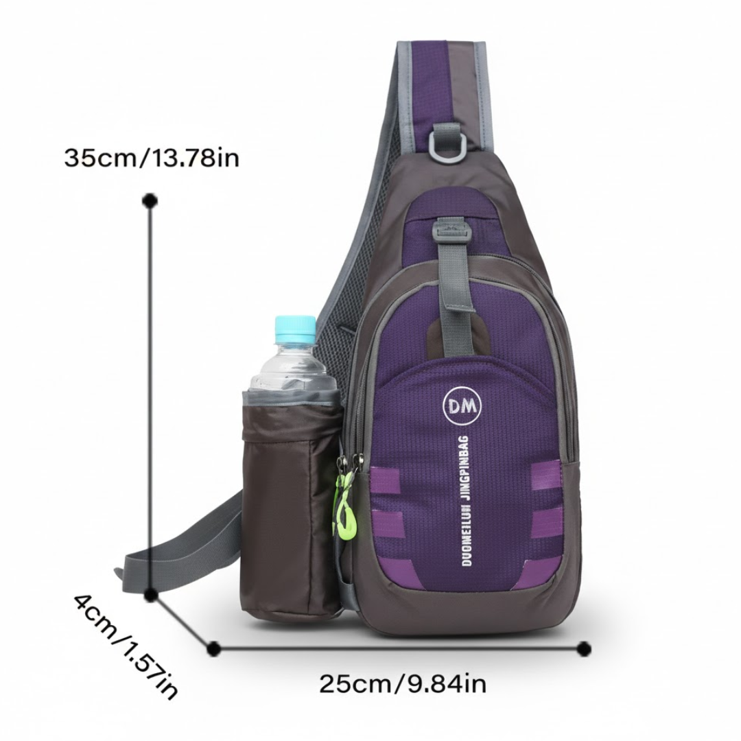 Borsttas voor heren – Compact crossbody – Grote inhoud