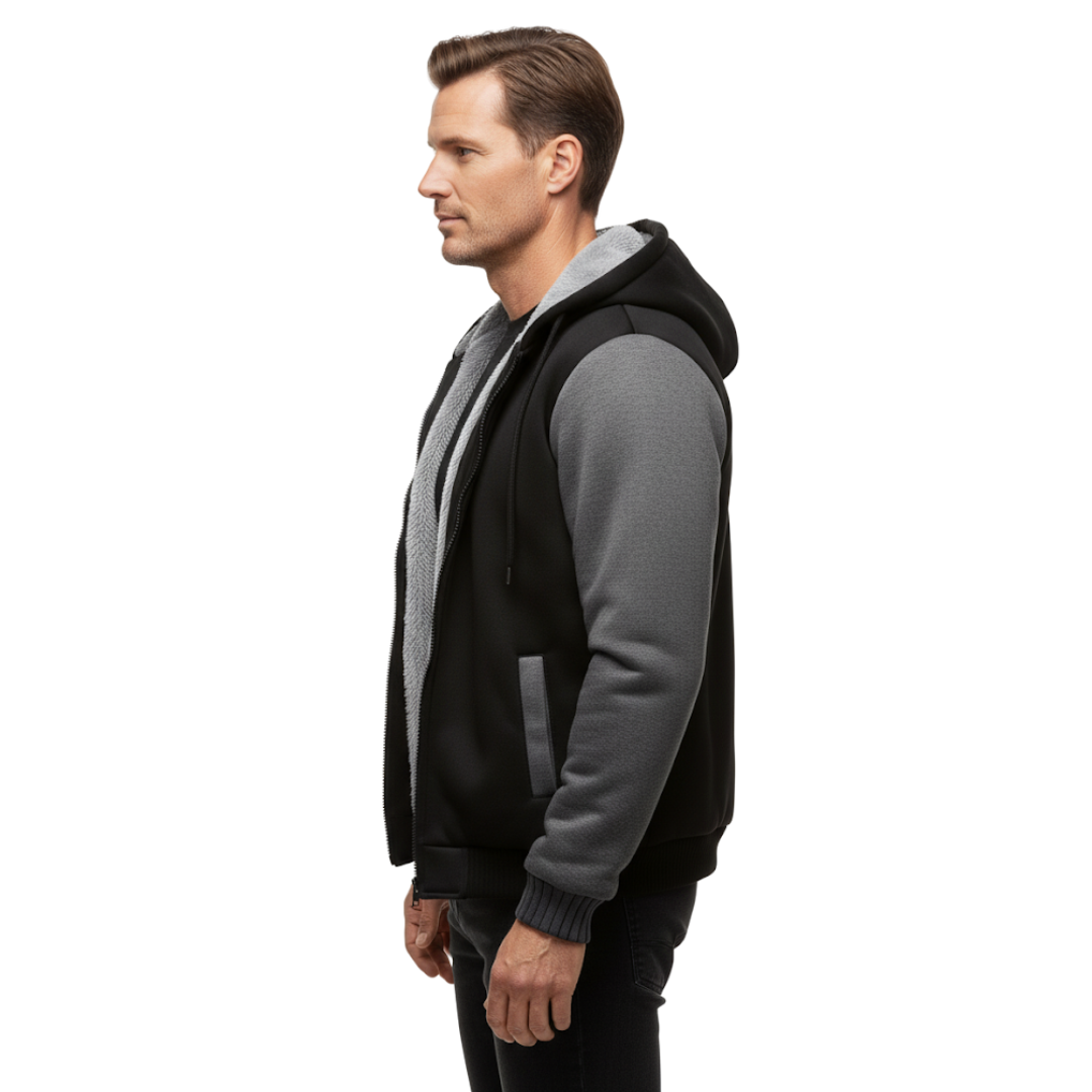 Heren Fleece Vest – Met Capuchon – Gevoerd