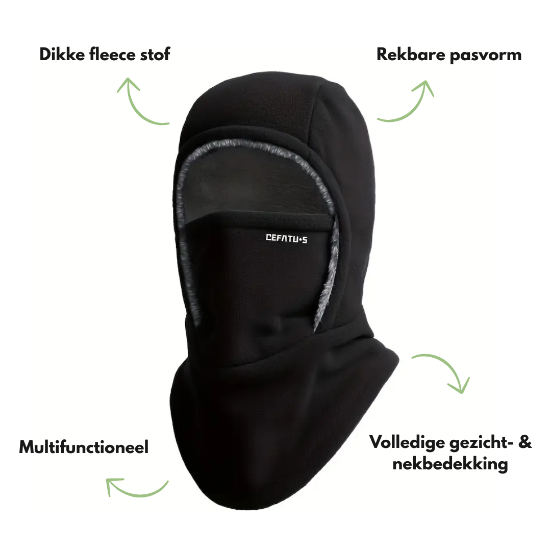 Unisex Winter Bivakmuts - 3-in-1 Capuchon- Oorbescherming