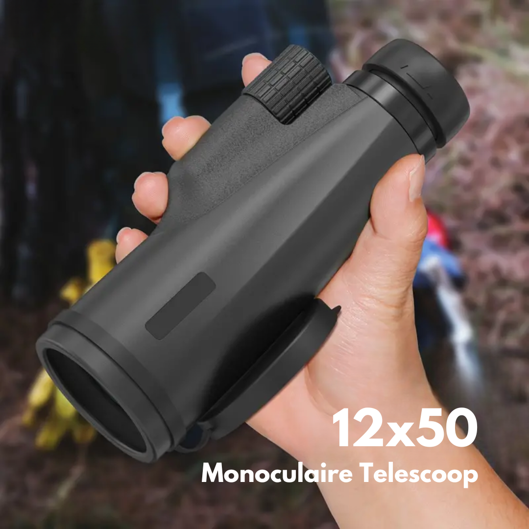 12x50 - Monoculaire Telescoop - OutdoorHavenNL