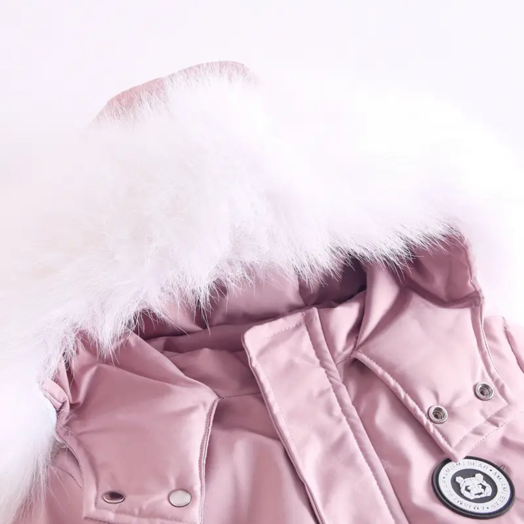 Baby Winter Romper – Geschikt tot -30°C – met Capuchon & Imitatiebont