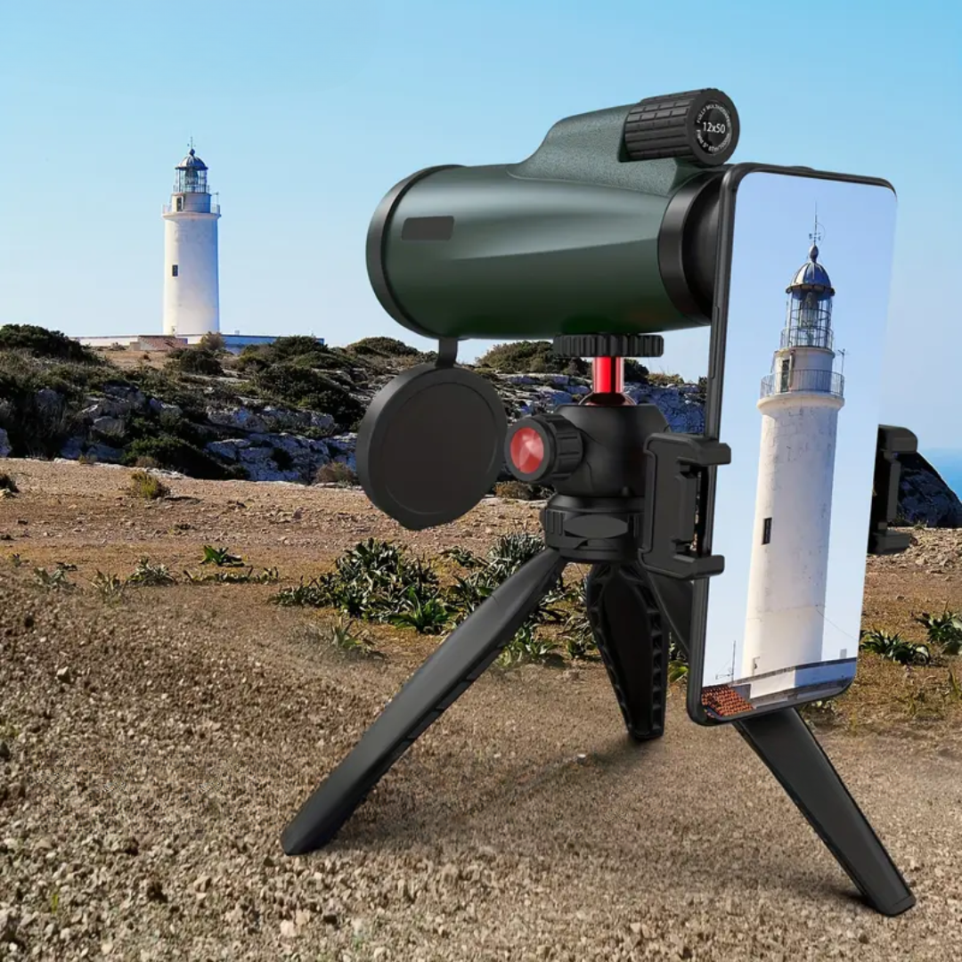 12x50 - Monoculaire Telescoop - OutdoorHavenNL