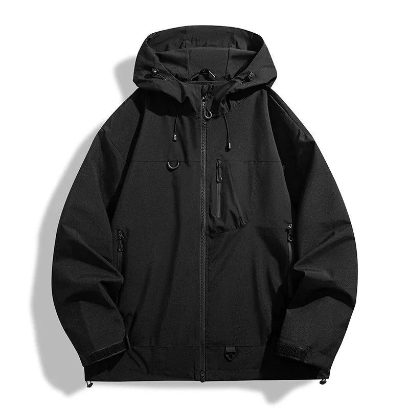 Waterdichte jas unisex met verstelbare capuchon